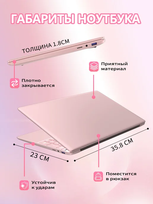 Ноутбук для работы и учебы 15.6"N5095 16 ГБ +256ГБ, 16 ГБ, 256 ГБ, фото 5