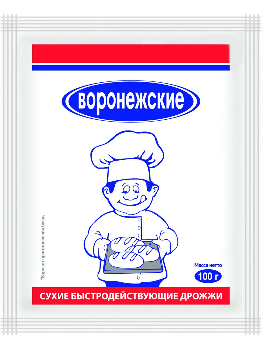 Дрожжи сухие Воронежские быстродействующие, 100г x 1 шт
