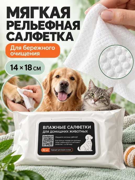 PetLabs влажные салфетки для глаз собак и кошек 100 шт, 80 шт, фото 3