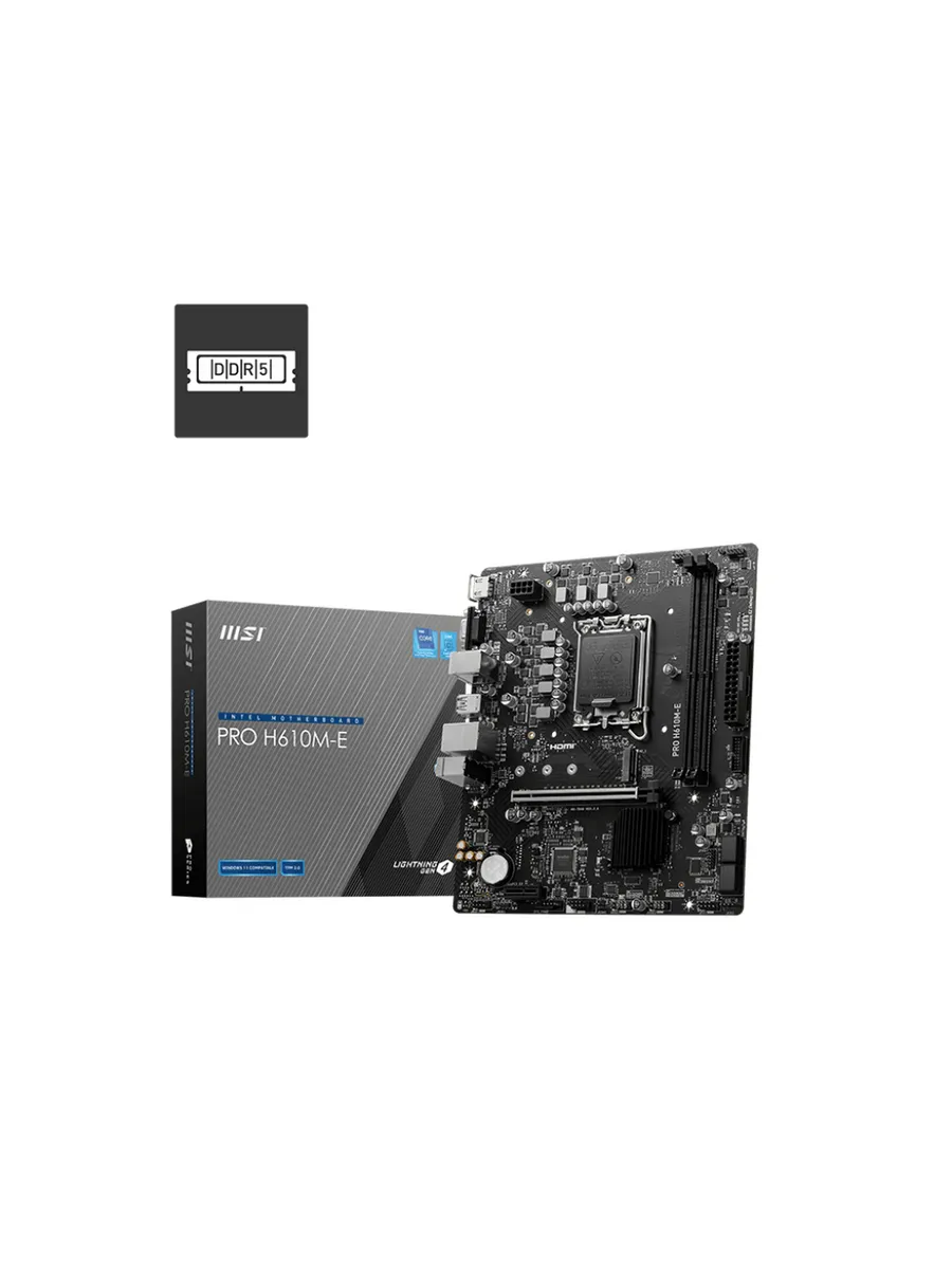 MSI Материнская плата LGA 1700 H610M-E PRO DDR5 PCIe 4.0