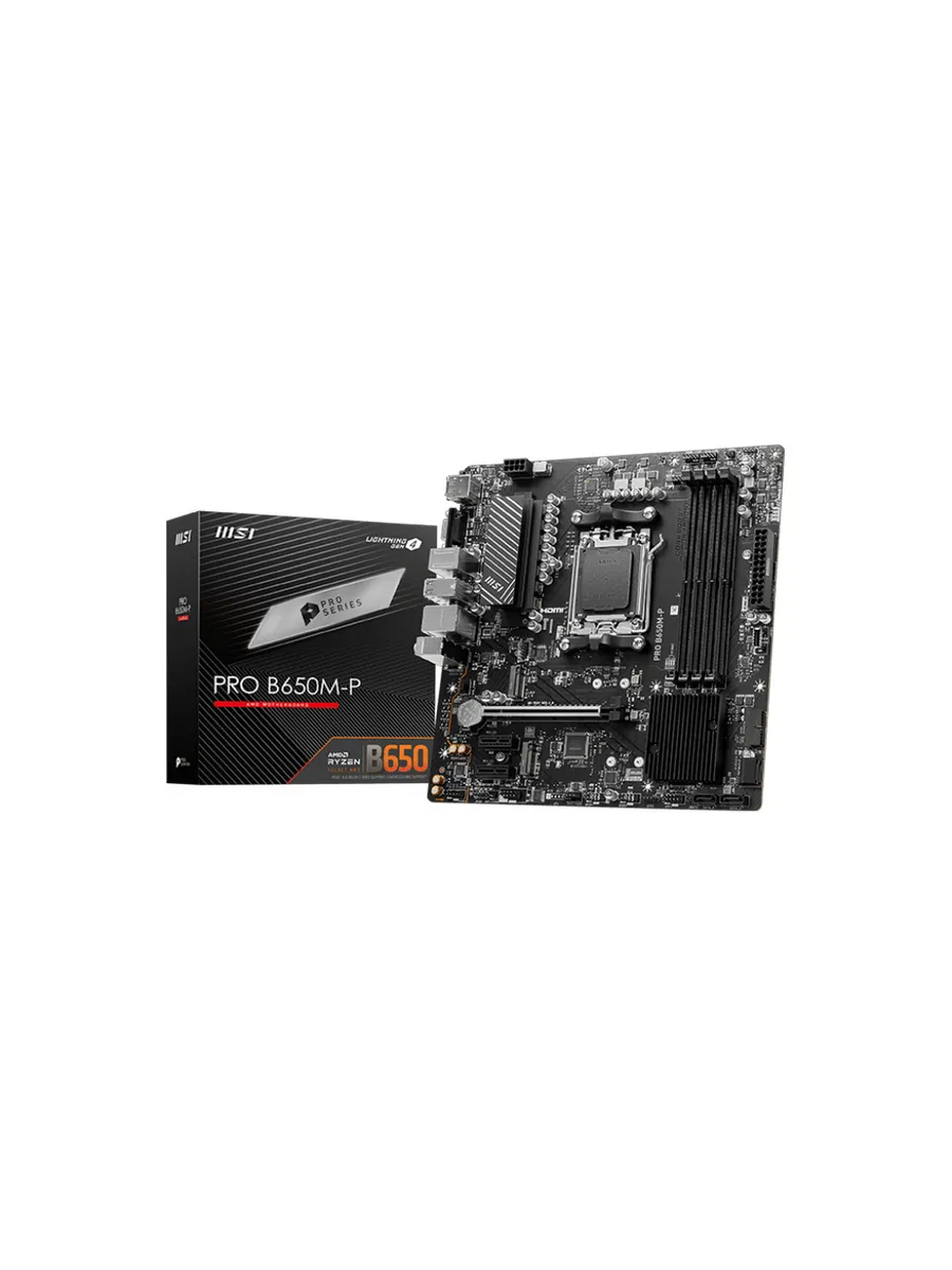 Материнская плата PRO B650M-P AM5 4xDDR5 4xSATA3 RAID MSI 388995164 купить за 13 229 ₽ в интернет‑магазине Wildberries