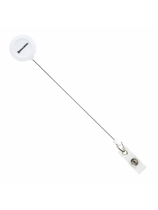 Brauberg 5 шт. Бейдж для пропуска с рулеткой 60х90, белый, 60x90, 5 шт, фото 7