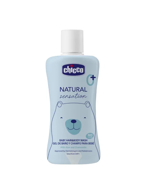 CHICCO Средство мытья волос и тела Natural Sensation 200мл 0м+, 200 мл, 0 м