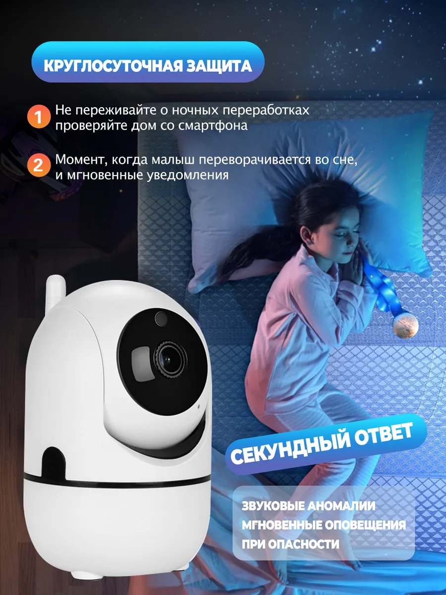 Умная WiFi камера видеонаблюдения для дома и офиса