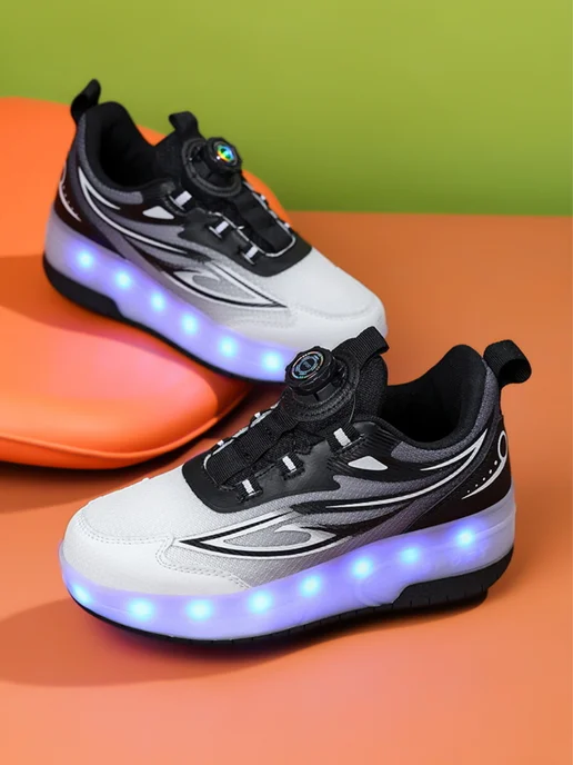Heelys Роликовые кроссовки с подсветкой, черный, фото 7