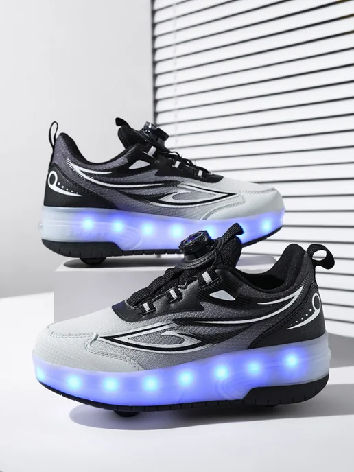Heelys Роликовые кроссовки с подсветкой, черный, фото 8
