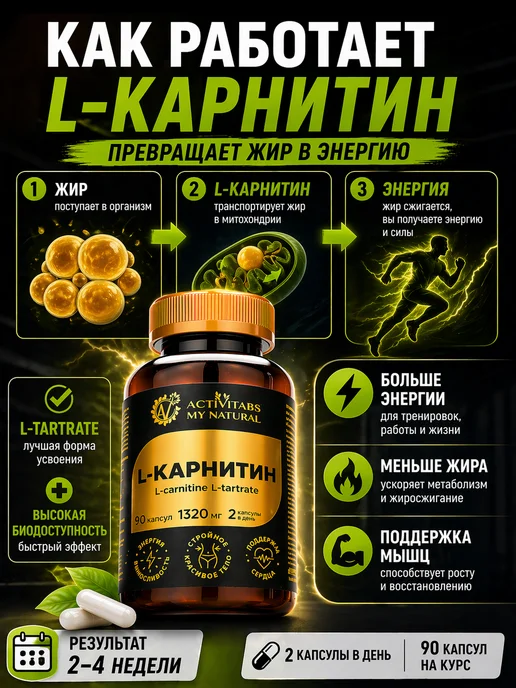 iherb L-карнитин для похудения, вариант, фото 2