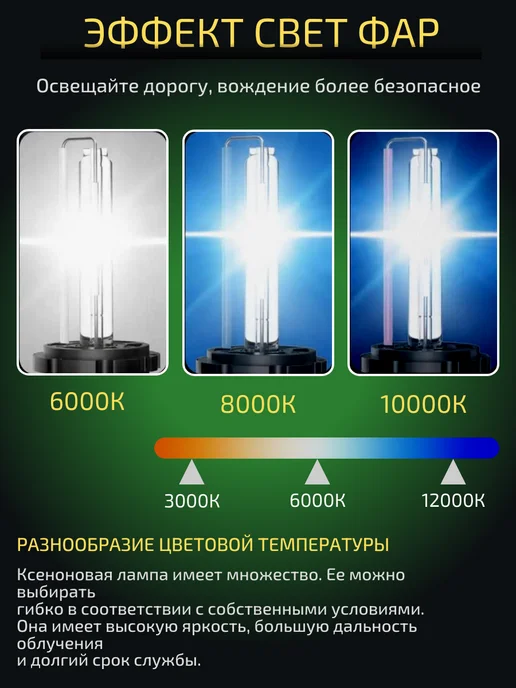 Ксеноновая лампа для автомобиля D2S белый свет 5000К 35W, 35 Вт, фото 5