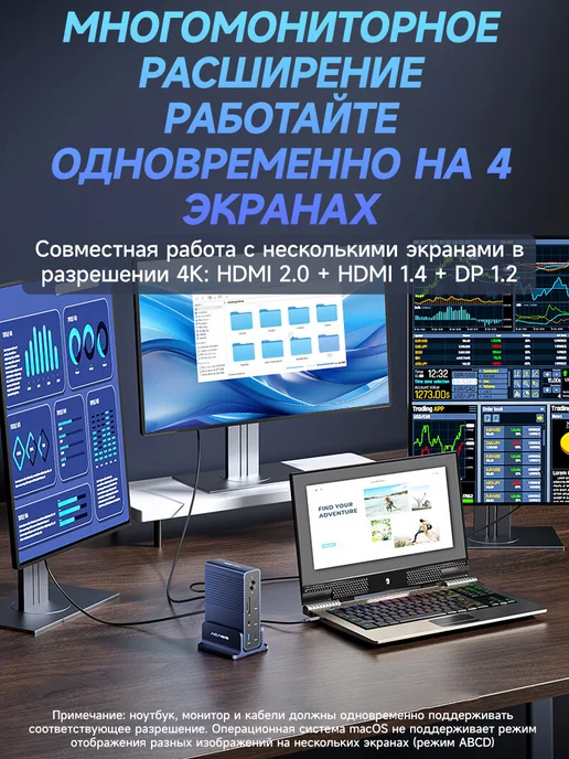 ACASIS 7-в-1 USB-концентратор USB 3 1 USB 3 2 Thunderbolt 3, белый, фото 3