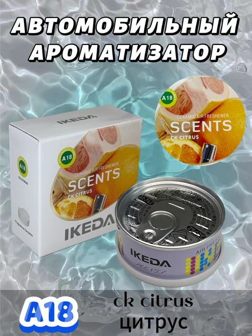 IKEDA Ароматизатор в машину, автопарфюм,цитрус, вариант