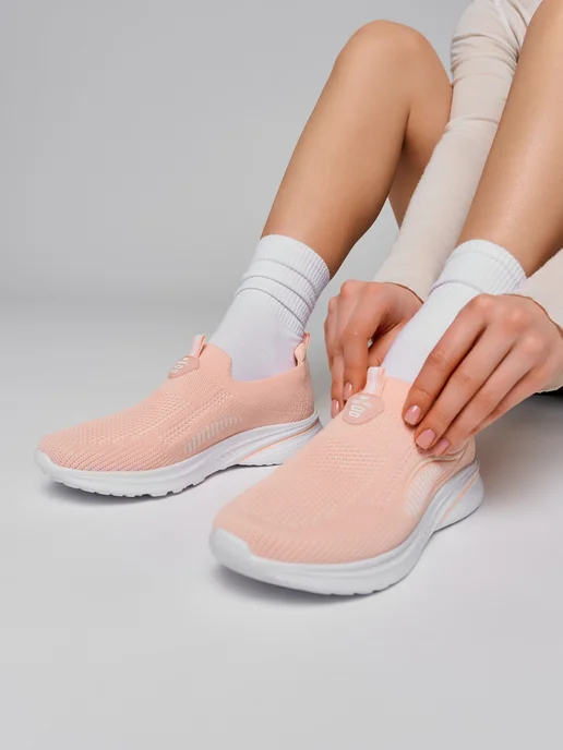 Qeen Step Кроссовки летние на платформе текстильные, оранжевый, фото 3