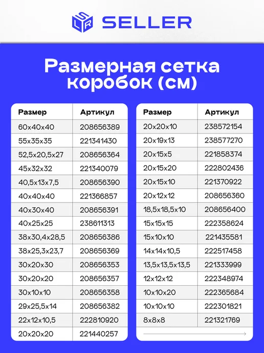 SELLER.SU Коробки картонные самосборные 30х30х6 см, 10 шт, 30x20x10 см, 10 шт, фото 3