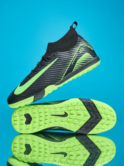 Nike Бутсы Mercurial Сороконожки, черный, фото 7