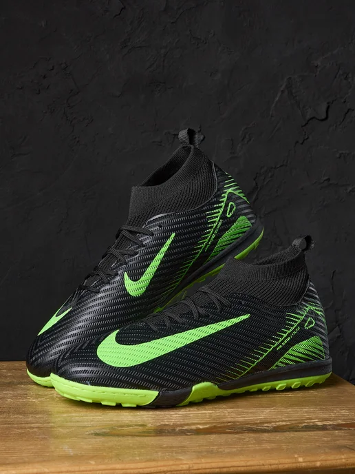 Nike Бутсы Mercurial Сороконожки, черный, фото 8