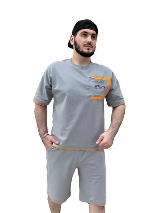 TT Shop Костюм спортивный с шортами, серый