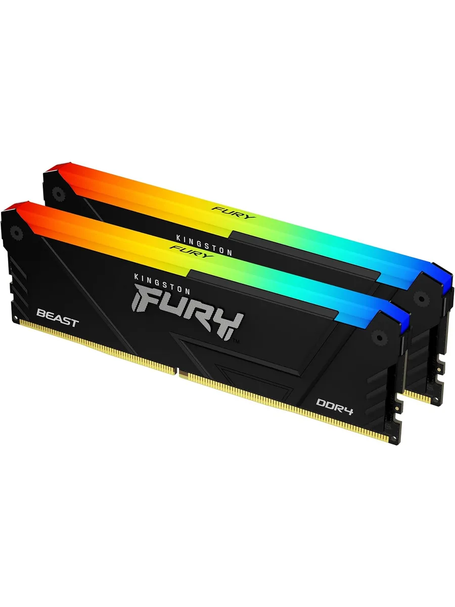 Оперативная память FURY Beast 2х16 ГБ, DDR4, 3200 МГц Kingston 390248195 купить за 42 992 ₽ в интернет‑магазине Wildberries