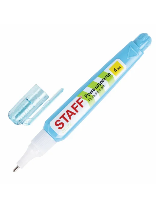 STAFF Ручка-корректор 4мл, металлический наконечник, 4 мл, фото 3