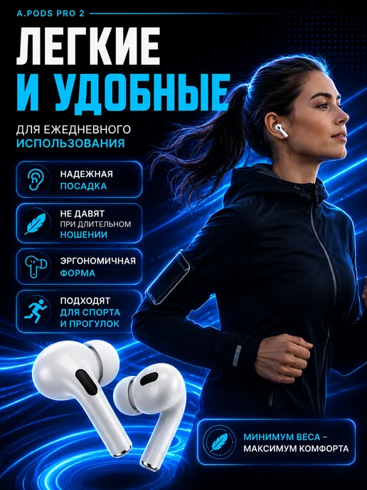 Беспроводные Bluetooth наушники A.PODS PRO 2 TWS, вариант, фото 4