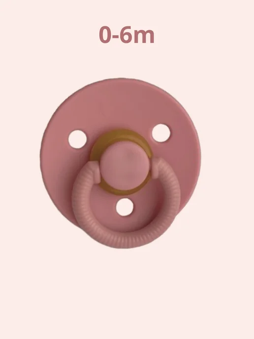 Be baby Соска пустышка латексная круглая 0-6 месяцев, розовый, фото 3