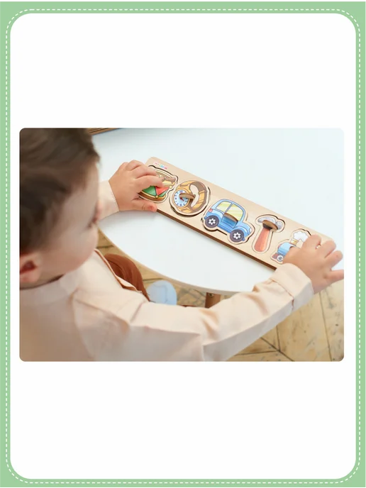 Рамки-вкладыши Мои первые звукоподражания - 1 Smile Decor, белый, фото 3