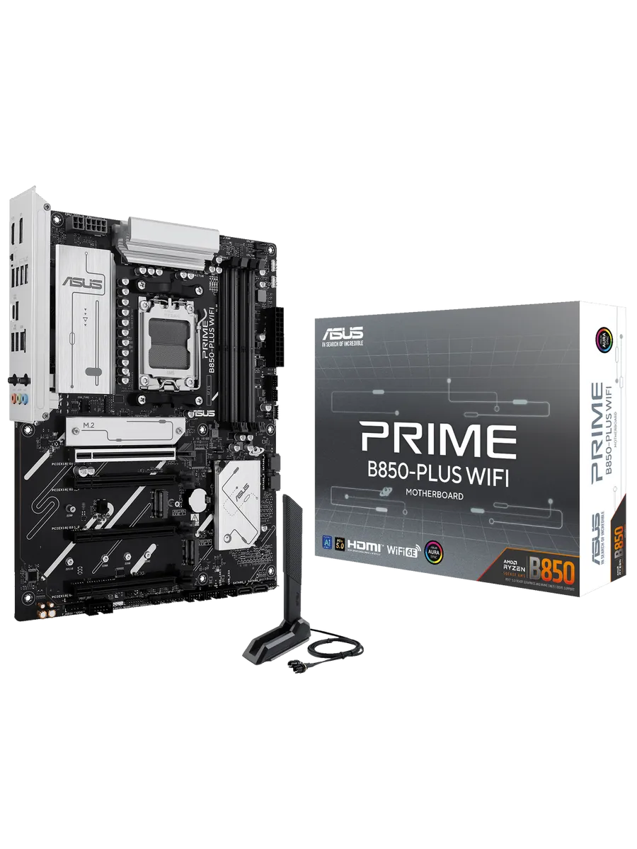 Asus Материнская плата PRIME B850-PLUS WIF AM5 AMD B850 ATX RTL