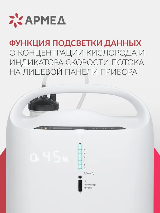 Армед Кислородный концентратор для дома 3 литра 7F-3NW, вариант, фото 7