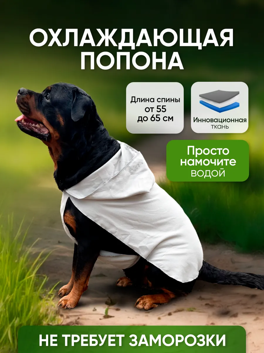Попона охлаждающая для собак, одежда для крупных пород