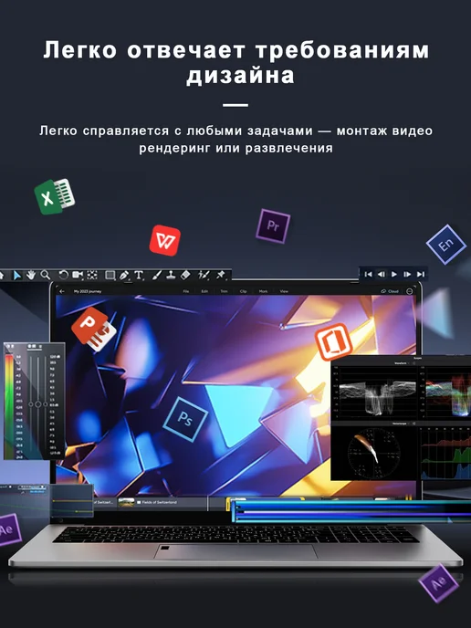 Vicyoung ноутбук AMD Ryzen 7,RAM 20ГБ SSD 1TB, 15.6" IPS 4-ядра, 20 ГБ, 1 ТБ, фото 5