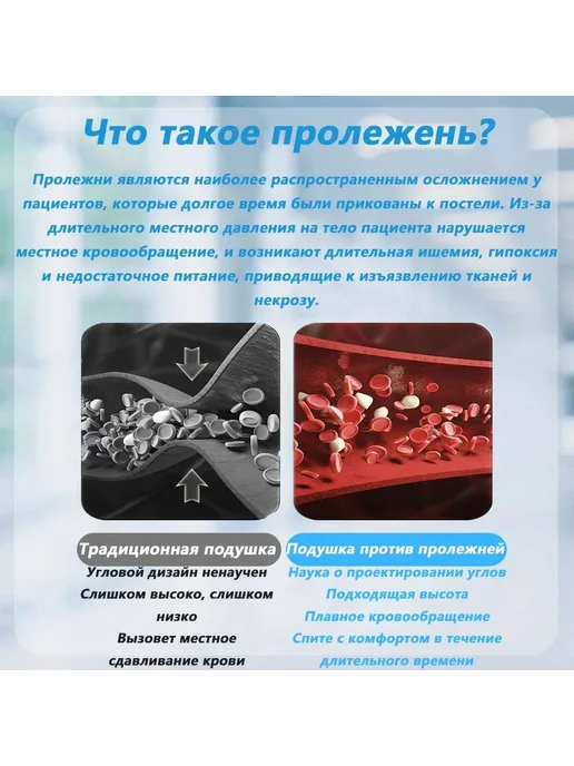 Подушка кольцо противопролежневая для руки или ноги подушк, вариант, фото 8