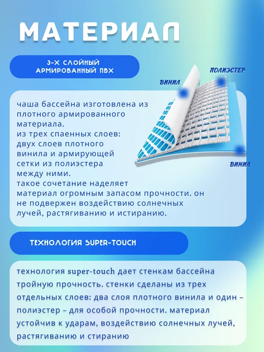 INTEX официальный поставщик Бассейн каркасный 28271 с тентом Metal Frame 260x160x65, 260x160x65, фото 4