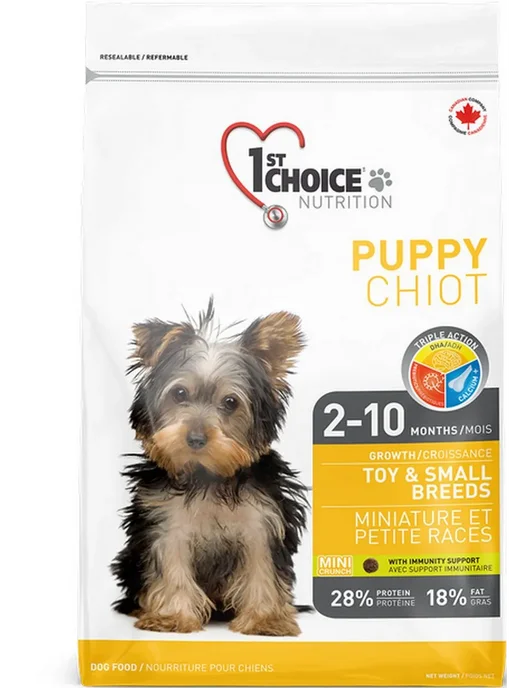 Сухой корм 1st Choice Toy для собак, мелкие, щенки, курица, 0,35 кг