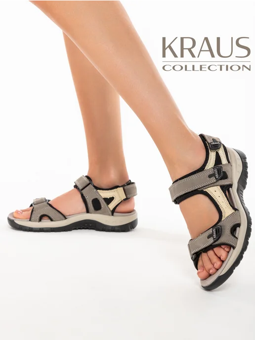 KRAUS Collection Сандалии женские спортивные летние, черный, фото 6