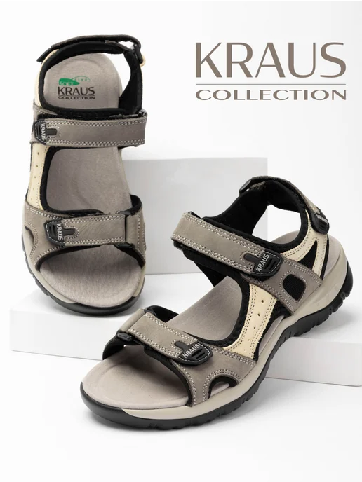 KRAUS Collection Сандалии женские спортивные летние, черный, фото 7