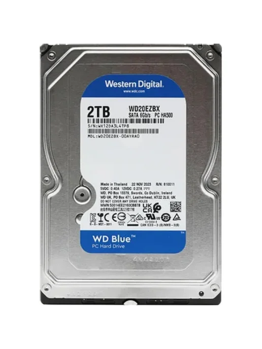 2 ТБ Жесткий диск BLUE WD20EZBX, 2000 ГБ