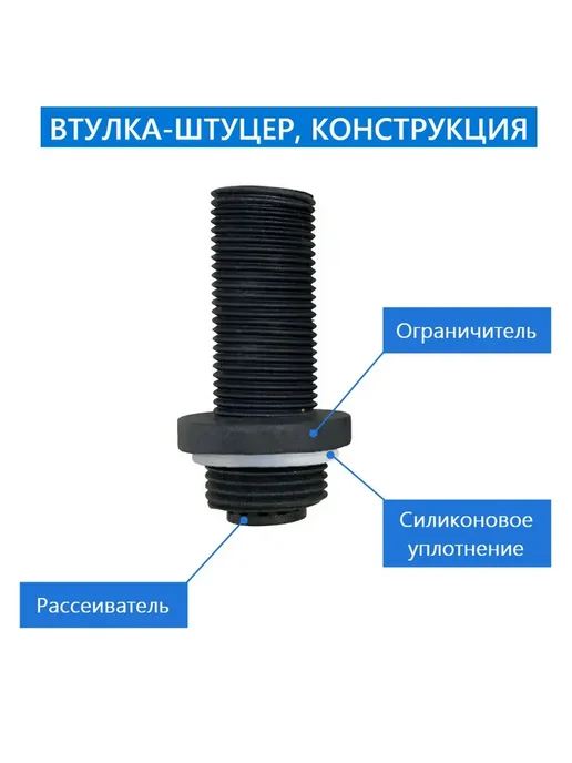 Erlit Втулка штуцер установки подключения лейки душа, n.1, вариант, фото 4