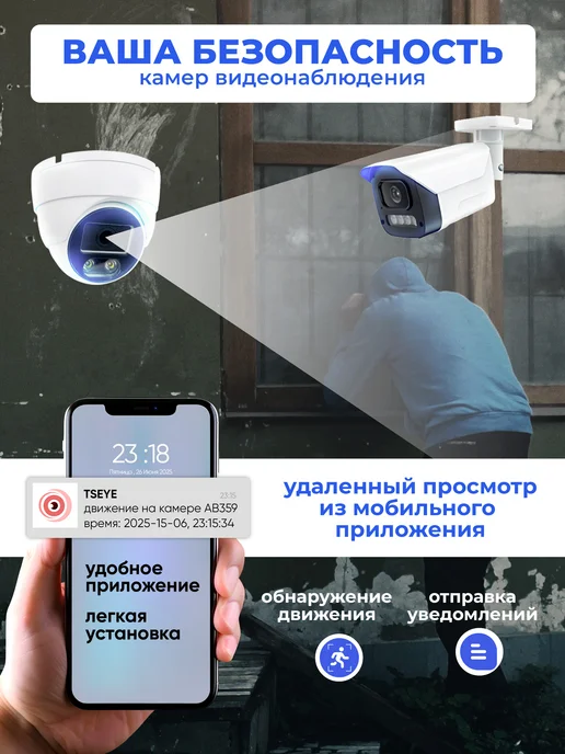 NEO - Video&Electronics Комплект AHD видеонаблюдения на 8 уличных камер, 5Mп, черный, фото 2