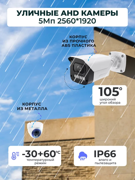 NEO - Video&Electronics Комплект AHD видеонаблюдения на 8 уличных камер, 5Mп, черный, фото 4