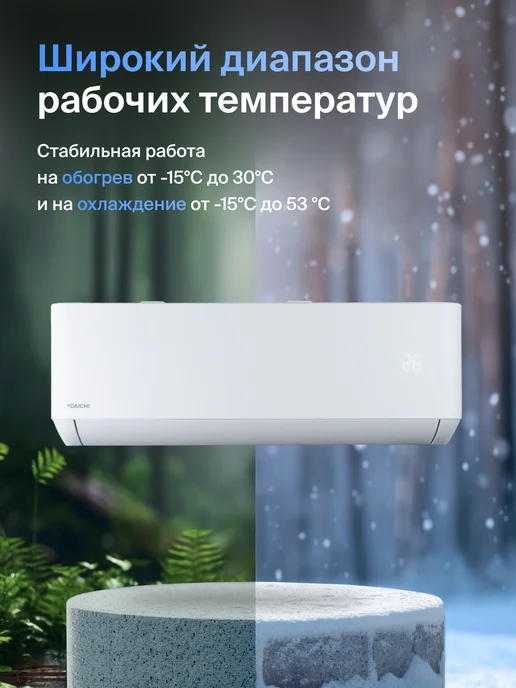 DAICHI Сплит-система кондиционер инверторная AIR25AVQS1R-2 до 25м2, белый, фото 8