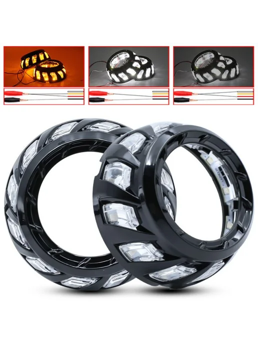 Маска для ксеноновых линз LED 3.0, маски для линз, 2 шт, 2 шт, фото 4