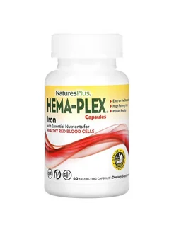 NATURE'S PLUS Hema-Plex, Гема плекс, комплекс с железом, 60 кап