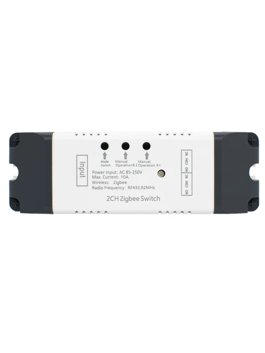 Zigbee умный релейный переключатель 2 канала 85-250 В RF433, вариант, фото 2