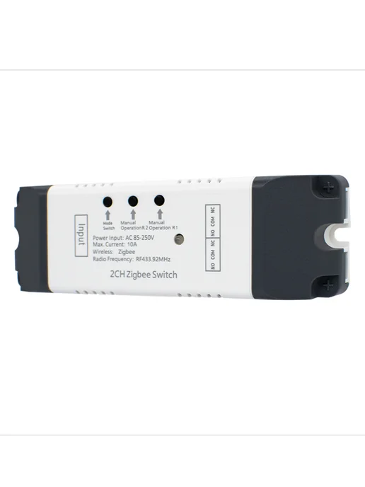 Zigbee умный релейный переключатель 2 канала 85-250 В RF433, вариант, фото 3