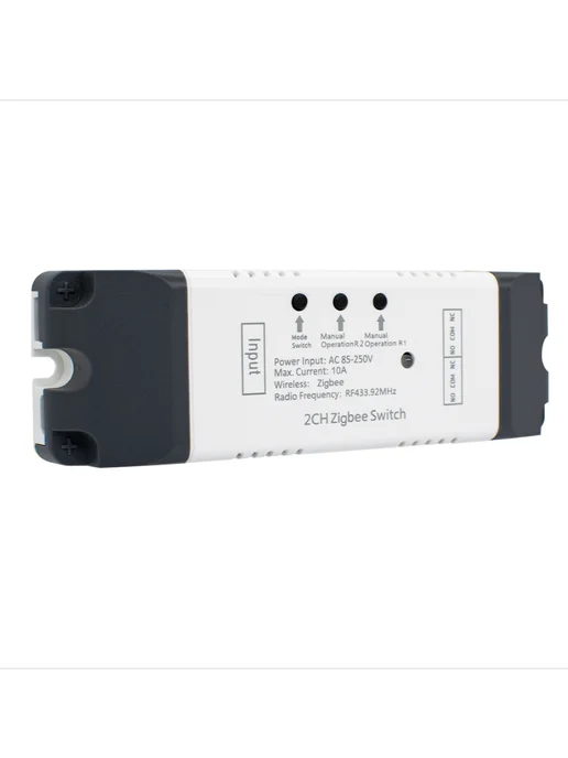 Zigbee умный релейный переключатель 2 канала 85-250 В RF433, вариант, фото 5
