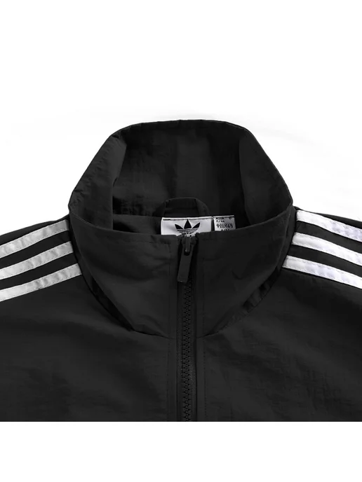 Casual Shop Mocsow Ветровка Adidas на молнии оверсайз, черный, фото 2