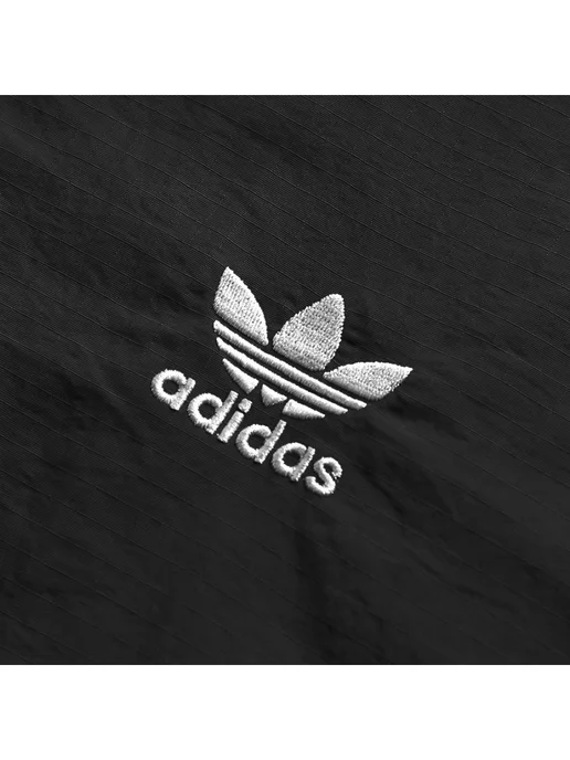 Casual Shop Mocsow Ветровка Adidas на молнии оверсайз, черный, фото 3
