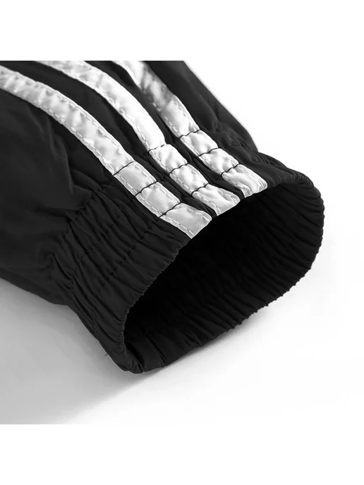 Casual Shop Mocsow Ветровка Adidas на молнии оверсайз, черный, фото 4