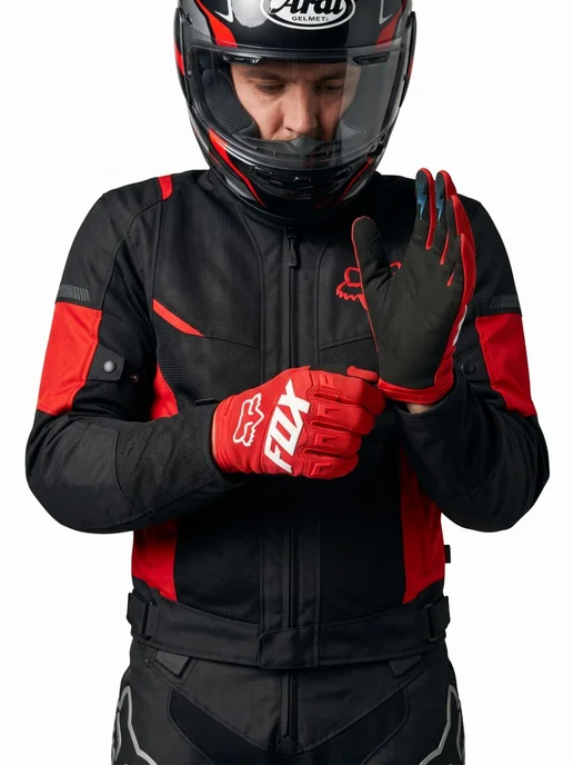 MyOnlyGear Мотоперчатки для эндуро перчатки мотокросс, белый, фото 6