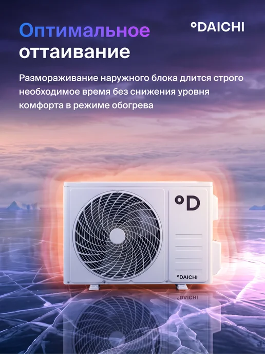 DAICHI Сплит-система кондиционер комфорт MIR50AVQ1R дл 50м2, черный, фото 7