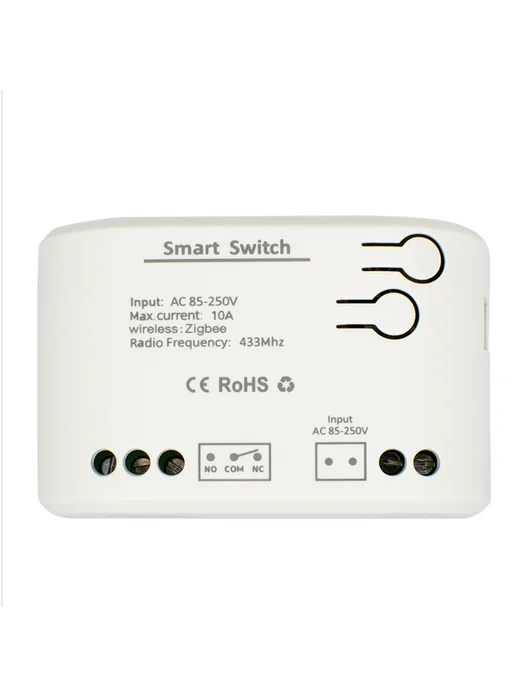 Умный релейный переключатель Zigbee 7-32В, белый, фото 2