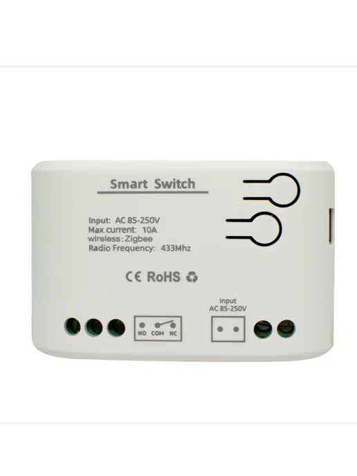 Умный релейный переключатель Zigbee 7-32В, белый, фото 3